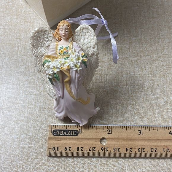 1996 Hallmark Keepsake Christmas Ornament Joyful Angels Flower Easter Collection - Picture 9 of 10